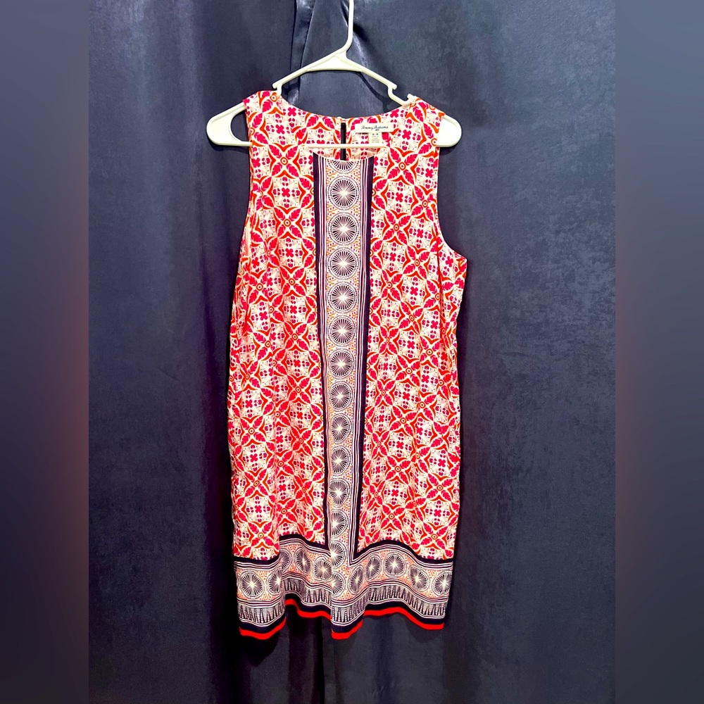 Tommy Bahama Cute Coral & Blue Sleevless Dress